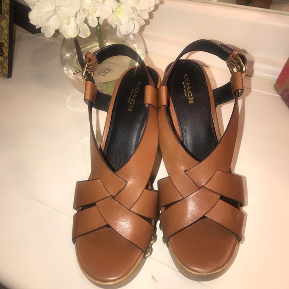 Coach Leather Clogs - Picture 1 of 4